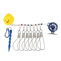 Portable Adjustable Fish Stringer with Reel Steel Wire Multifunctional Stainless - £82.47 GBP