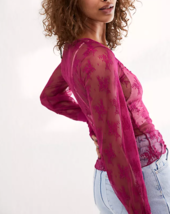 FREE PEOPLE Intimately Womens U Into This Top Hypnotic Fuschia XS OB1368344  - £27.14 GBP
