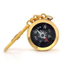 Pocket Compass with Key Chain Marine Compass Nautical Collectible Retro ... - $18.62