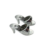 1978 Vintage Kenner Darci Fashion Shoes Silver High Heels Shoes Only - $21.99