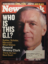 NEWSWEEK September 29 2003 General Wesley Clark Daniel Pearl Jack Black - £6.80 GBP