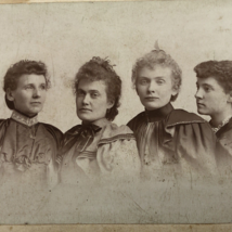 1894 Pilla Iowa pretty Edwards Family Cousins Cabinet Photo Card Abbie Edwards - £17.64 GBP