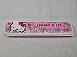 Hello Kitty Pink Ribbons Pencil Pen Case Utensil Chopstick Holder Sanrio... - £11.84 GBP