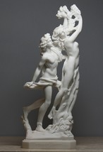 Apollo &amp; Daphne Bernini Greek Roman Nude God Cast Marble Statue Sculptur... - £41.47 GBP