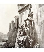 How The Geese Saved Rome 1913 Military Plate Print 2 Page History DWAA14 - €34,33 EUR