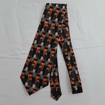 Halloween Necktie Men&#39;s Tie 4 inch Witch Tombstone Spiderweb Pumpkin spi... - £12.46 GBP