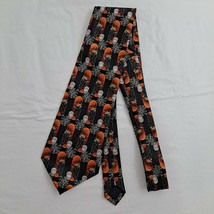 Halloween Necktie Men&#39;s Tie 4 inch Witch Tombstone Spiderweb Pumpkin spi... - $15.84