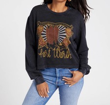 Project Social T fw boots sweatshirt in Black - size M - £36.59 GBP