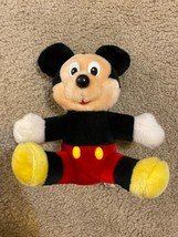 Vintage 8” Mickey Mouse Plush Walt Disney Productions Disneyland Stuffed Animal - £11.19 GBP