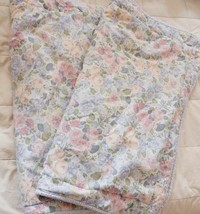 Laura Ashley Pillow Sham Shams Cover Quartet Floral Standard Distress (2) - $39.91