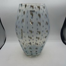 Waterford Evolution Vase 14” Tall Tags Carved Blue Crystal With Design - £220.70 GBP