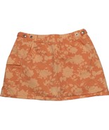 Covington Girls Floral Skirt Size 10 Built In Shorts Orange Adjustable W... - $15.89