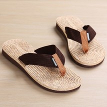 Tree Texture Flip Flops Men New Non-slip Beach Sandals and Slippers Fashion Casu - £14.97 GBP