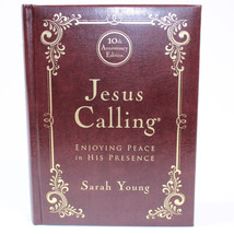 Jesus Calling Enjoying Peace In His Presence 10th Anniversary Edition Leather - £9.91 GBP