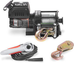 Premium 12V Electric 2000 Lbs  Winch with Steel Cable, Compact and Power... - £178.73 GBP