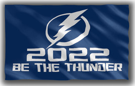 Tampa Bay Lightning Hockey Stanley Cup Champions 2022 Flag 90x150cm3x5ft... - £11.95 GBP