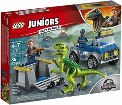 LEGO Juniors Jurassic World Raptor Rescue Truck 10757 Building Kit (85 Pieces) - £126.60 GBP