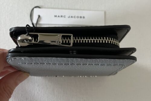 New Marc Jacobs Compact Bifold Wallet Leather Grey / Black Multi Item image 6