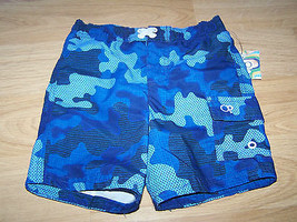 Size 18 Months OP Ocean Pacific Blue Camo Camouflage Swim Trunks Board Shorts  - £9.57 GBP
