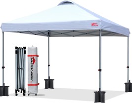 Mastercanopy Durable Pop-Up Canopy Tent With Roller Bag (10X10, White) - $161.99