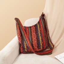 Annmouler Vintage Women Shoulder Bag Bohemian Style Crossbody Bag Quality Large  - £31.19 GBP