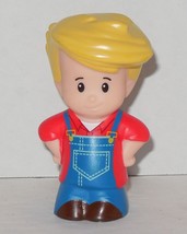 Fisher Price Current Little People Eddy Blonde as Farmer FPLP - $94.13 MXN