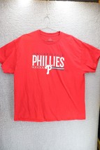 Majestic Philadelphia Phillies Short Sleeve T-SHIRT Red Mens Xl - £7.78 GBP