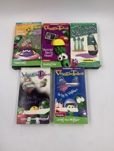 Lot Of 5 Veggie Tales VHS Tapes Bob, Larry, Blueberry More - £7.57 GBP