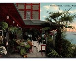 Sea Terrace Patio w String Band Hotel Tacoma Washington WA UNP DB Postca... - $8.86