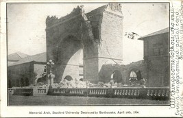 April 18, 1906 Postcad Stanford University Memorial Arch Destroyed By Earthquake - £10.47 GBP