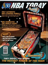 NBA Fastbreak Pinball Flyer Original 1997 Game 8.5&quot; x 11&quot; Retro Basketball Art - £13.49 GBP