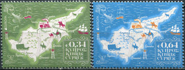 Cyprus 2020. Ancient Postal Routes (MNH OG) Set of 2 stamps - £2.28 GBP
