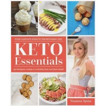 Keto Essentials by Vanessa Spina Paperback 150 Ketogenic Recipes Cookbook - £21.54 GBP