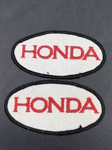 Honda Racing Lot 2 White Red Letters 4” Patch Motorcycle Jacket Sew On Vintage - £13.32 GBP