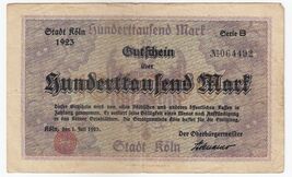 Germany, 100000 Mark, 1923, Koln XF-
show original title

Original TextA... - $30.45