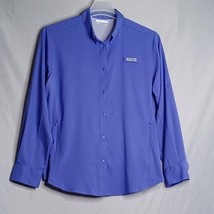 Columbia PFG Shirt Womens XL Blue Long Sleeve Fishing Outdoor Performanc... - $28.70