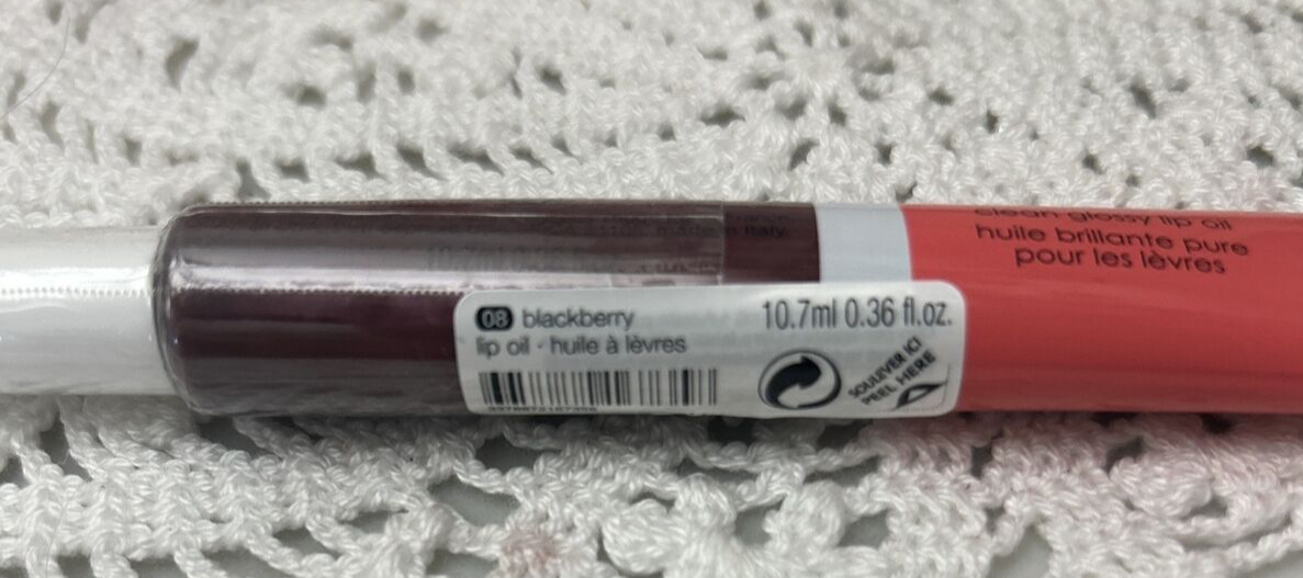 Sephora Collection S Clean Glossy Lip Oil Shade 08 Blackberry Sealed 10.7ml NEW - $9.49