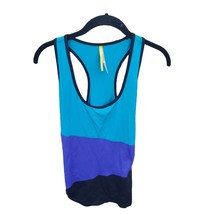 Lole Racer Back Tank Top Large Womens Color Block Sleeveless Workout Yoga - £13.92 GBP