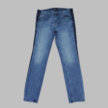 PacSun Slim Taper Comfort Stretch Men&#39;s Size 32x28 Distressed Blue Denim Jeans - £13.36 GBP
