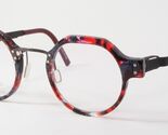 LeaLeks BO44 A18 43 01E Red Pewter Pink Clear /Grey UNIQUE EYEGLASSES 43... - $215.81