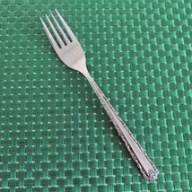 1 Oneida CHERIE Dinner Fork Stainless Deluxe Floral Glossy USA Single Fork - $9.99