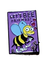 The Simpsons Ralph Lisa Valentine&#39;s Day Let&#39;s Bee Friends Card 1.25&quot; Enamel Pin - £4.71 GBP