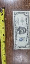 VTG 5 Dollar Silver Certificate from the Series 1953 B Blue Seal - $54.45