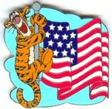 Disney Tigger Patriotic All American Flag Festival Limited Edition 750 pin - $25.74