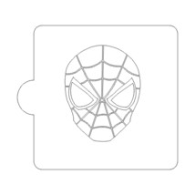 Spiderman Head Large Size Stencil For Cookie or Cakes USA Made LS321L - $3.99