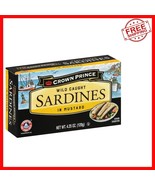 Sardines in Mustard - Pack of 12, 4.25-Ounce Cans for Nutritious Snacking - $830.22 MXN