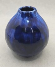 Vtg Scheurich 223-7 Cobalt Blue 3&quot; Vase West Germany mid century U207 - £63.94 GBP