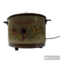 Montgomery Ward Electric Crockery Big Slow Cooker Vegetable Veggie Mushroom VTG - $59.35