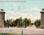 Grand Ave. Entrance Tower Grove St. Louis MO Postcard PC575 - $4.99
