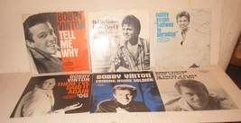 lot of 6 Bobby Vinton 45 RPM Records w/ sleeves Blue Velvet Halfway to Paradise - £25.71 GBP